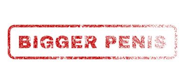 Bigger Penis Rubber Stamp