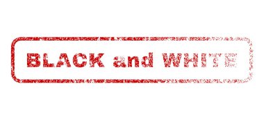 Siyah ve beyaz lastik damgası