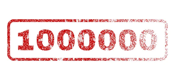 1000000 gumibélyegző — Stock Vector