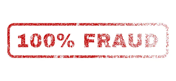 100 pour cent Timbre en caoutchouc de fraude — Image vectorielle