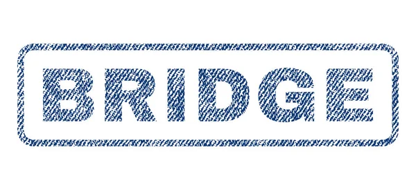 Bridge textil stämpel — Stock vektor