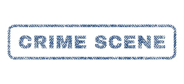 Scène de crime Timbre textile — Image vectorielle