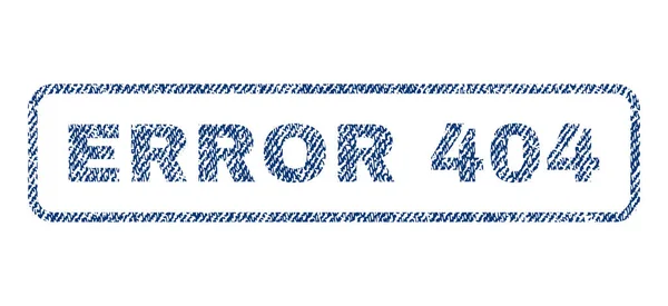 Fehler 404 Textilstempel — Stockvektor