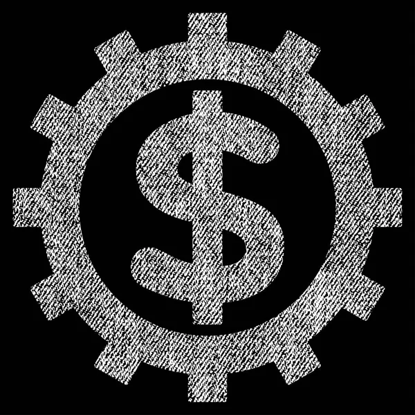 Icône texturée de tissu d'industrie financière — Image vectorielle