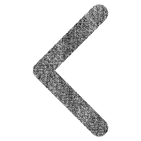 Richting links stof geweven pictogram — Stockvector