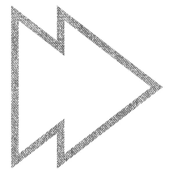 Směr vpravo Fabric texturou ikona — Stockový vektor