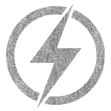 Elektrik kumaş dokulu simgesi