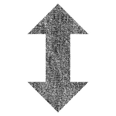 Simge dikey Exchange okları kumaş dokulu