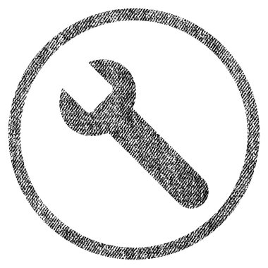 İngiliz anahtarı kumaş dokulu simgesini