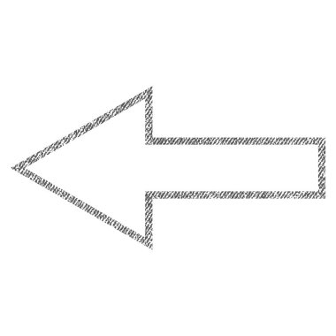 Ok sol kumaş dokulu simgesi