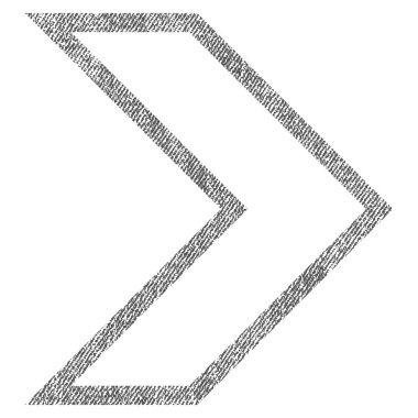 Ok ucu sağ kumaş dokulu simgesi