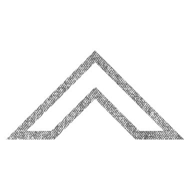 Kumaş dokulu simgesi yukarı ok ucu