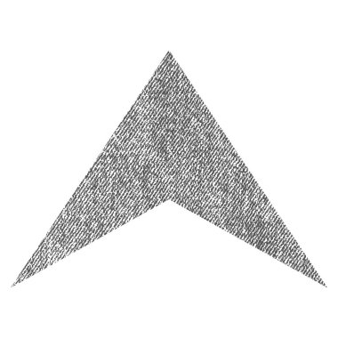 Kumaş dokulu simgesi yukarı ok ucu