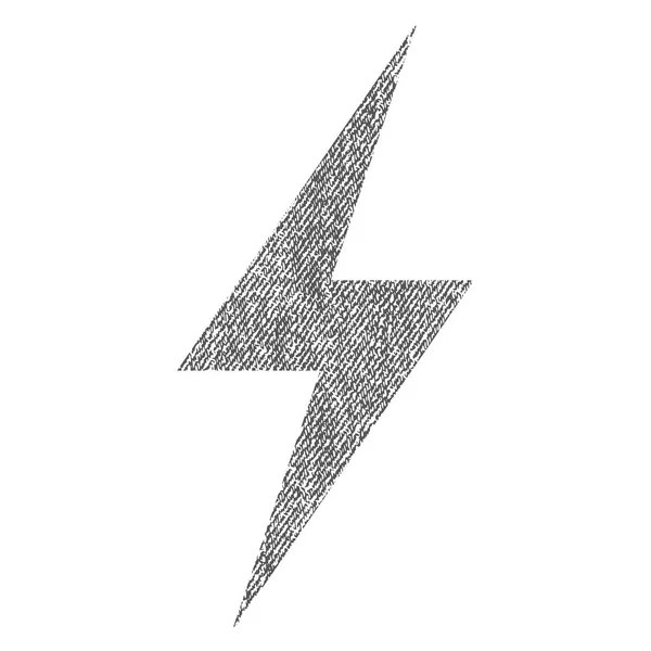Icono texturizado de tela de electricidad — Archivo Imágenes Vectoriales