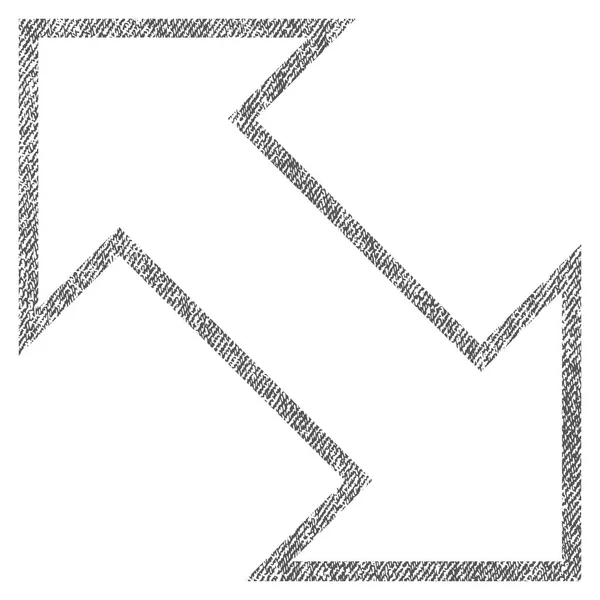 Ícone texturizado de tecido diagonal de troca —  Vetores de Stock