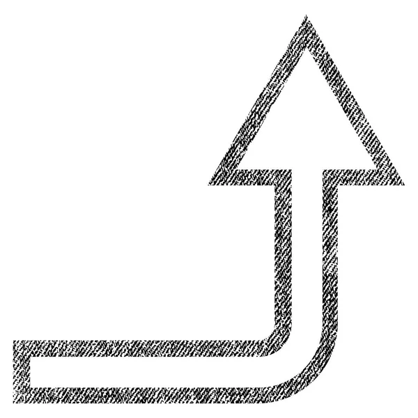 Das texturierte Symbol des Stoffes aufdrehen — Stockvektor