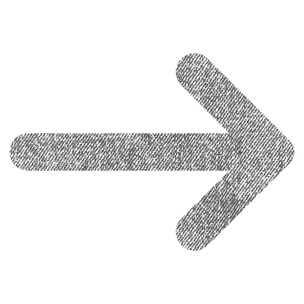 Arrow Right Fabric Textured Icon — Stock Vector