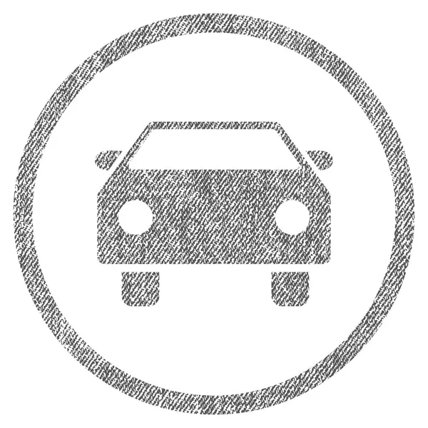 Icono texturizado de tela de coche — Vector de stock