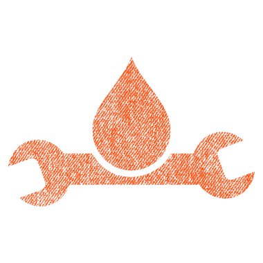 Sıhhi tesisat kumaş dokulu simgesi