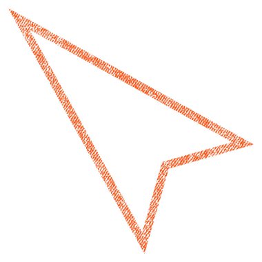 İşaretçi sol simgesi kadar kumaş dokulu