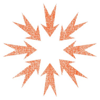 Basınç okları kumaş dokulu simgesi