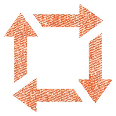 Geri dönüşüm kumaş dokulu simgesi