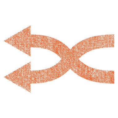 Shuffle oklar sol kumaş dokulu simgesi