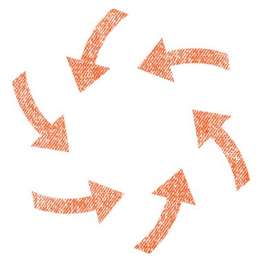 Oklar kumaş dokulu simgesi girdap