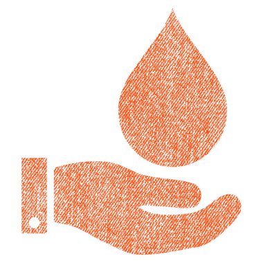 Su Servisi kumaş dokulu simgesini