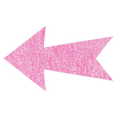 Ok sol kumaş dokulu simgesi