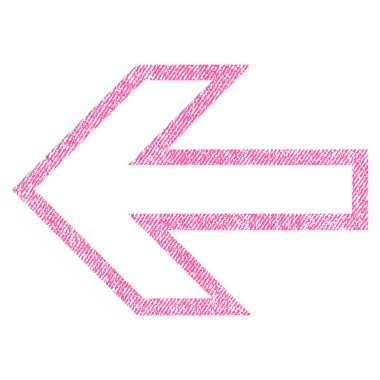 Ok sol kumaş dokulu simgesi