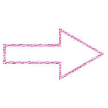 Ok sağ kumaş dokulu simgesi