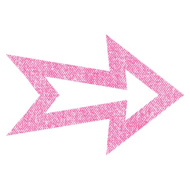 Ok sağ kumaş dokulu simgesi