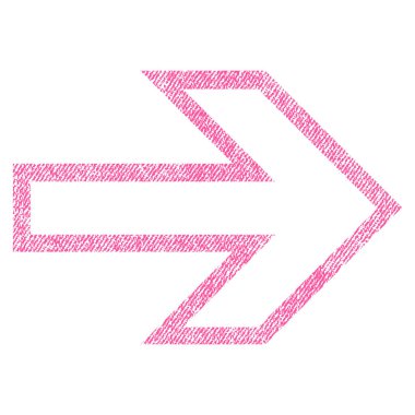 Ok sağ kumaş dokulu simgesi