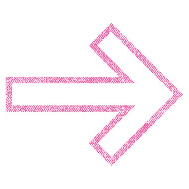 Ok sağ kumaş dokulu simgesi