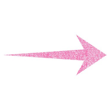 Ok sağ kumaş dokulu simgesi