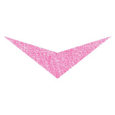 Kumaş dokulu simgesi aşağı ok ucu