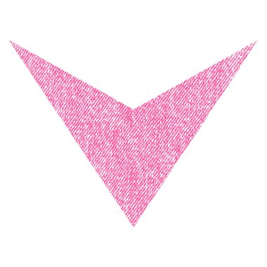 Kumaş dokulu simgesi aşağı ok ucu