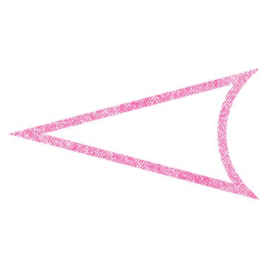 Ok ucu sol kumaş dokulu simgesi