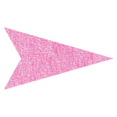 Ok ucu sağ kumaş dokulu simgesi