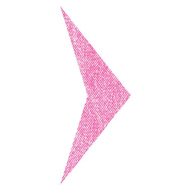 Ok ucu sağ kumaş dokulu simgesi