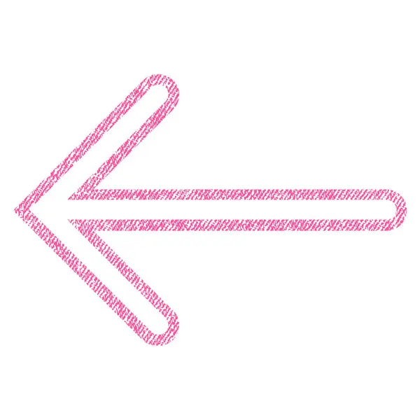 Icono texturizado de tela izquierda de flecha — Vector de stock