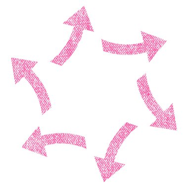 Santrifüj okları kumaş dokulu simgesi