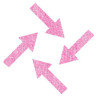 Merkezcil okları kumaş dokulu simgesi