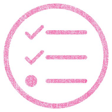 Denetim listesi kumaş dokulu simgesi