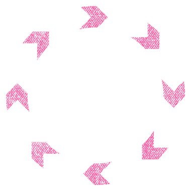 Dolaşım kumaş dokulu simgesi