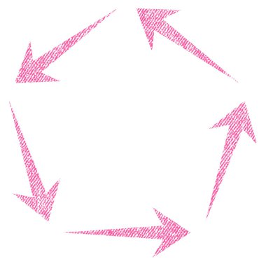 Dolaşım kumaş dokulu simgesi