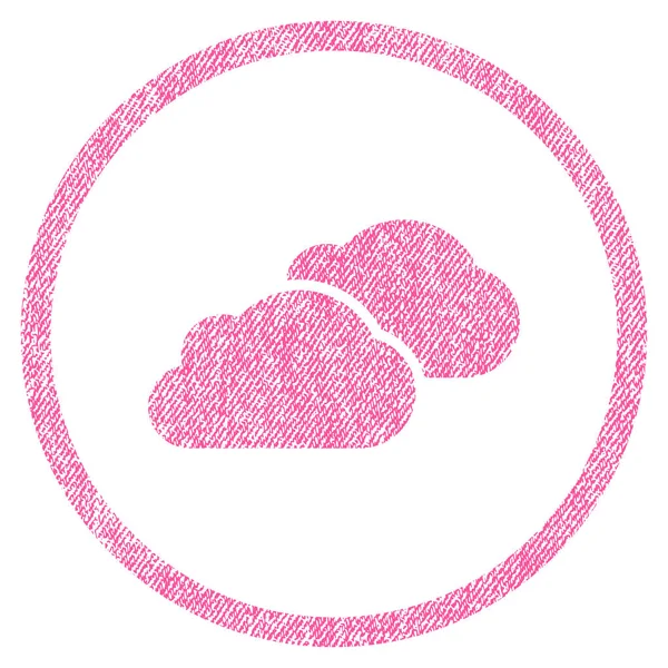 云层织物纹理的图标 — 图库矢量图片