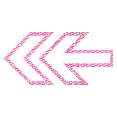 Yön sol kumaş dokulu simgesi