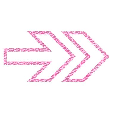 Yöne doğru kumaş dokulu simgesi